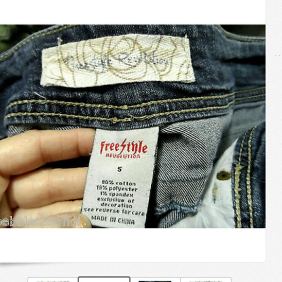 FREESTYLE REVOLUTION Jeans 5 Dark distressed denim - Picture 6 of 8
